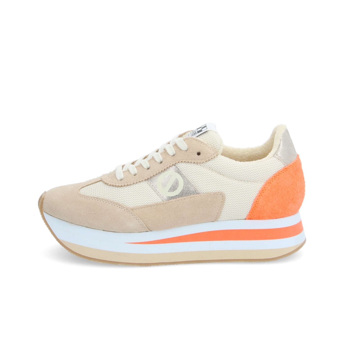 FLEX M JOGGER W - SUEDE/SDE/KNIT - ORANGE/BEIGE/BLANC CASSE